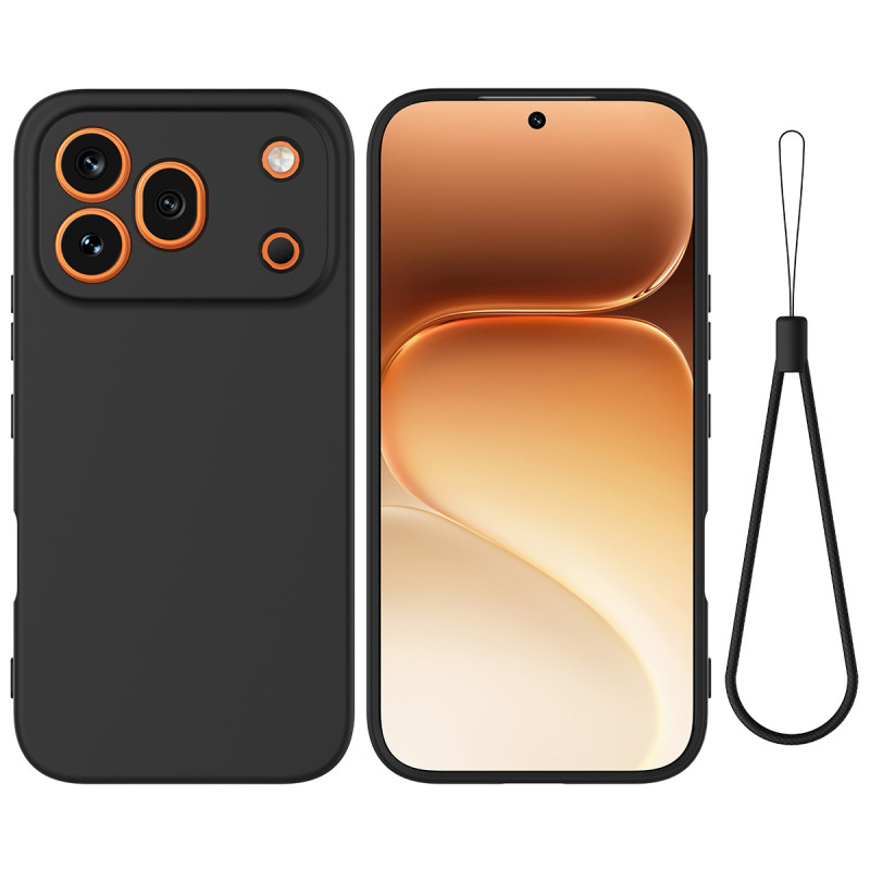 Honor 600 Pro Silikonhülle mit Riemen