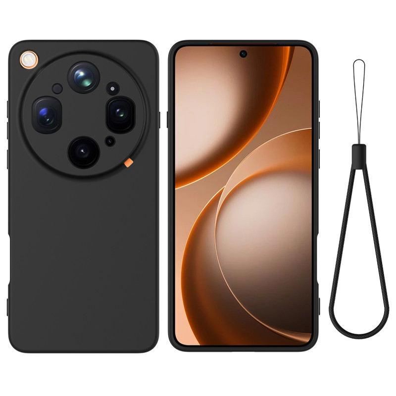 Oppo Find X9 Ultra Silikon Cover mit Riemen