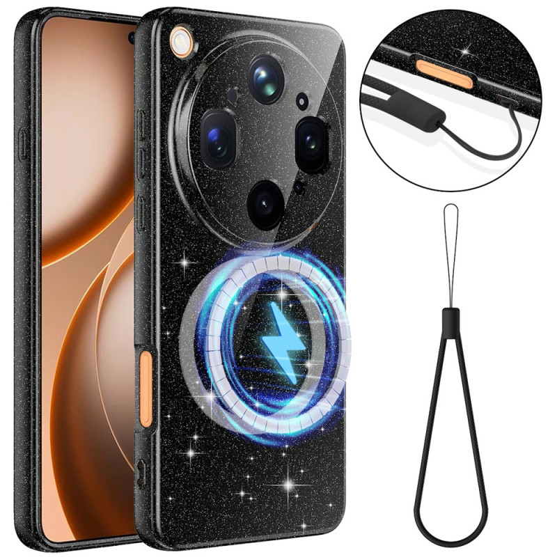 Oppo Find X9 Ultra Magnetic Glitter & Strap Cover