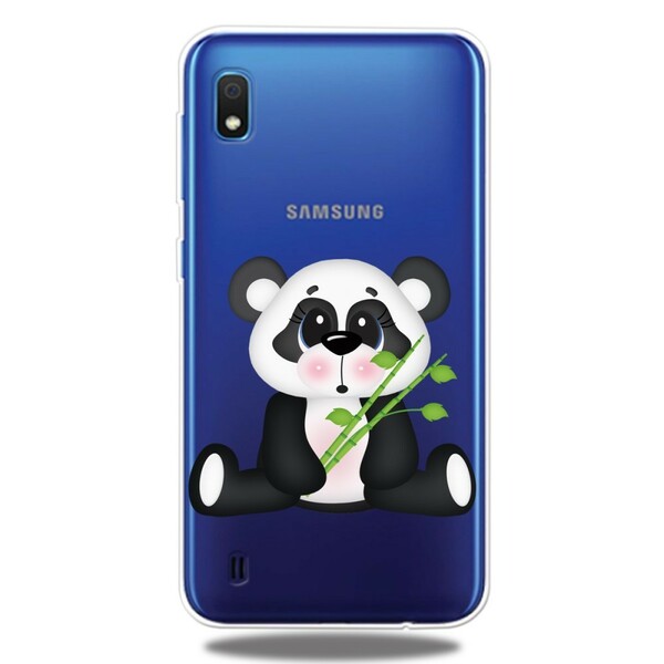 Samsung Galaxy A10 Transparent Trauriger Panda Cover
