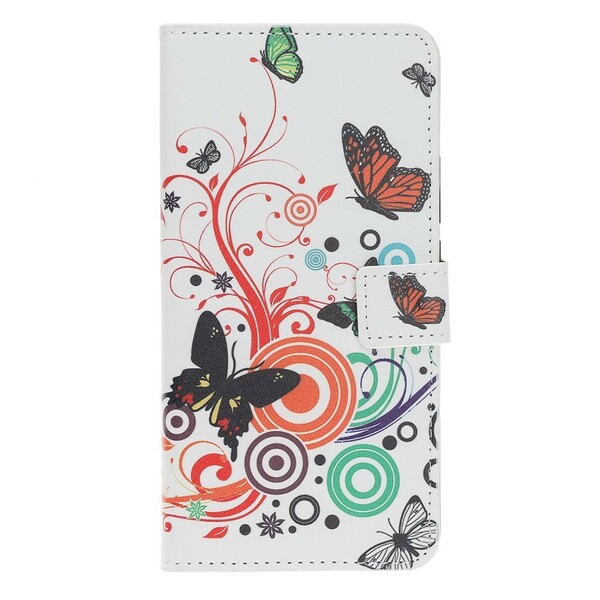 Hülle Huawei Y5 2019 / Honor 8S Schmetterlinge und Blumen