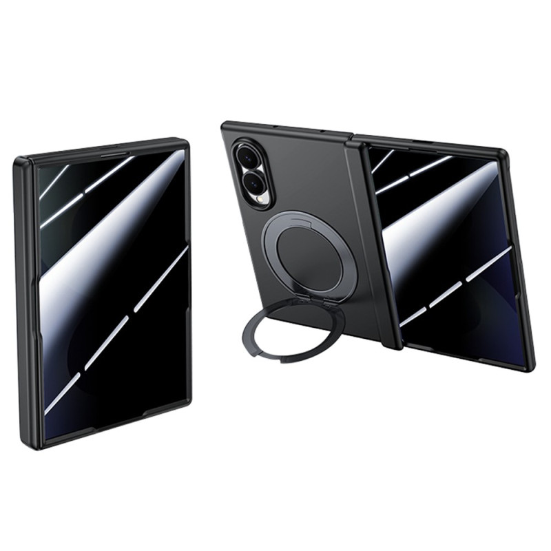 Magnetische Schutzhülle für das Samsung Galaxy Z Fold 8 mit Ring und gehärtetem Anti-Spionage-Glas