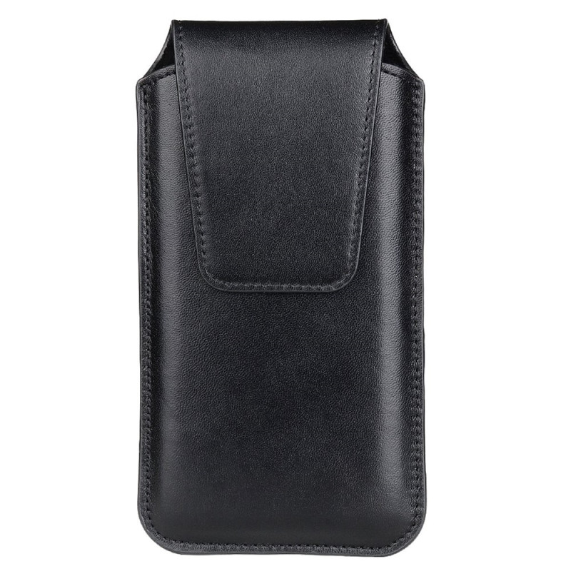 Vertikale Gürteltasche mit Gürtelschlaufe und Karabinerhaken für Smartphones von 5,5 bis 6,1 Zoll