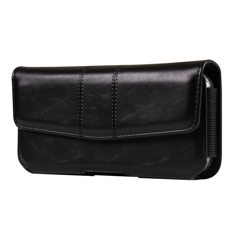Horizontale Gürteltasche für Smartphones von 6,7 bis 6,9 Zoll mit Kartenfach