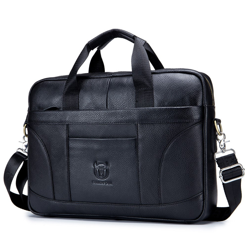 BULLCAPTAIN Business-Ledertasche für 15-16"-Laptops