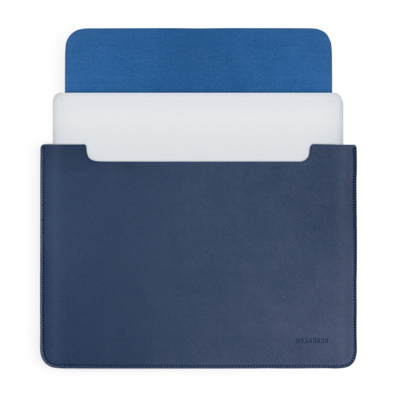 HUASHENG Laptop-Tasche (15,6–16 Zoll, horizontal) aus PU-Leder