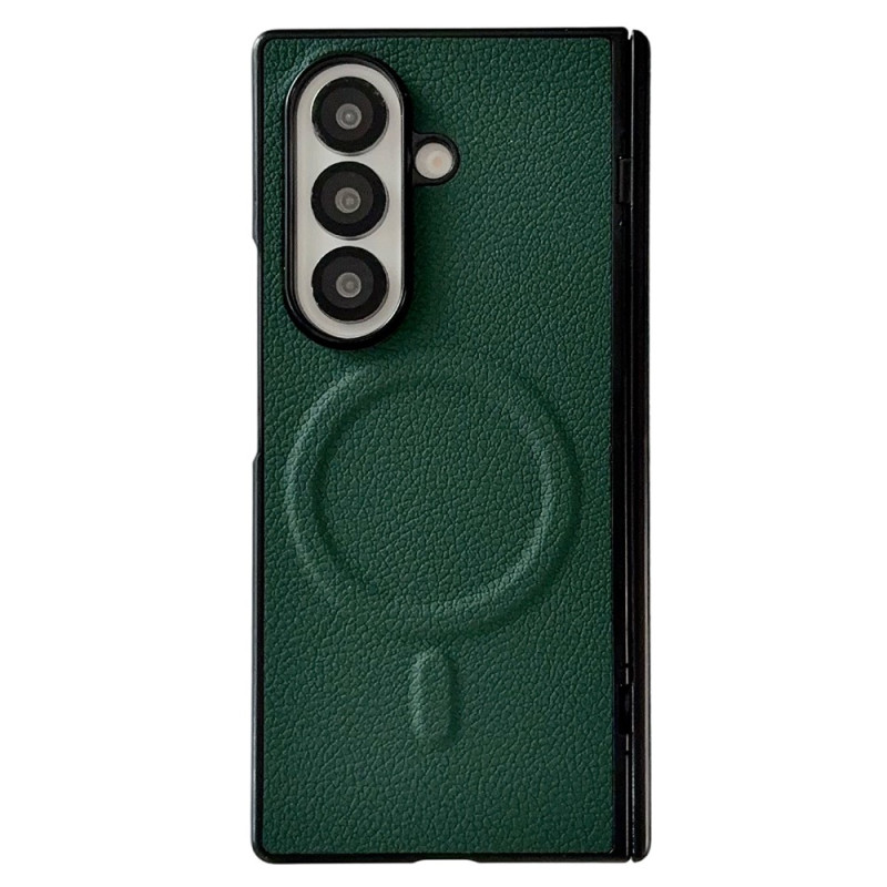 Samsung Galaxy Z Fold 8 Ultra-Hülle mit Magnetverschluss und Litschi-Struktur