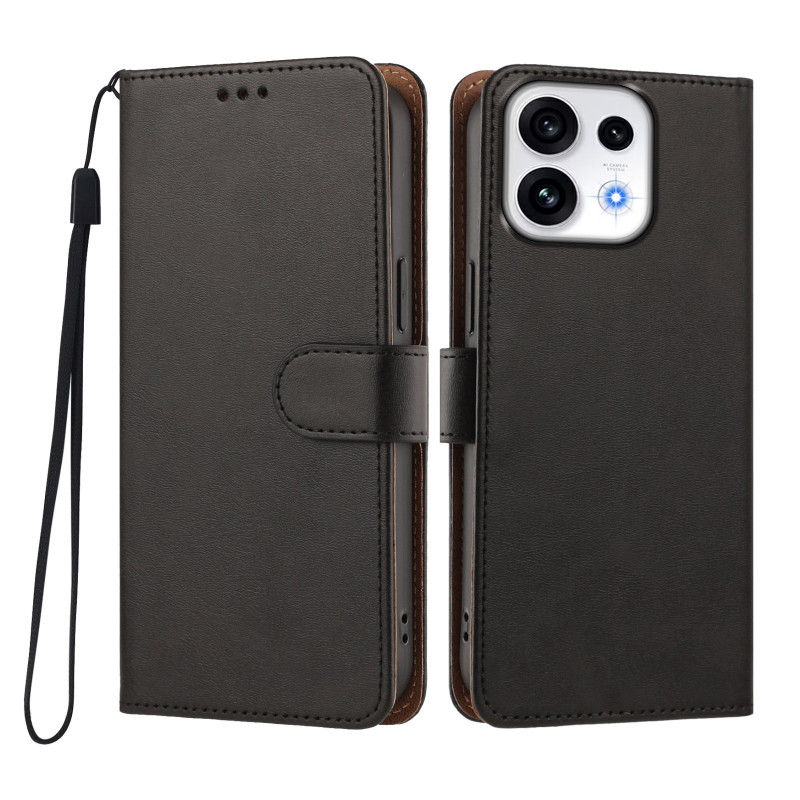 Hülle für Oppo Reno 16 5G / 16 Pro 5G aus Kunstleder, einfarbig