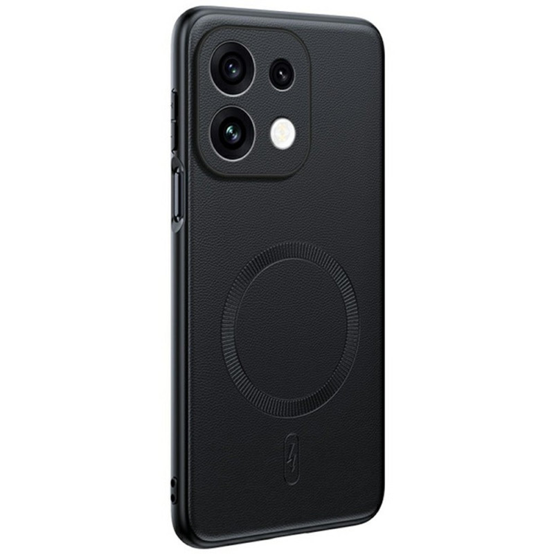Oppo Reno 16 F 5G Handyhülle mit Magnetverschluss und Lederoptik