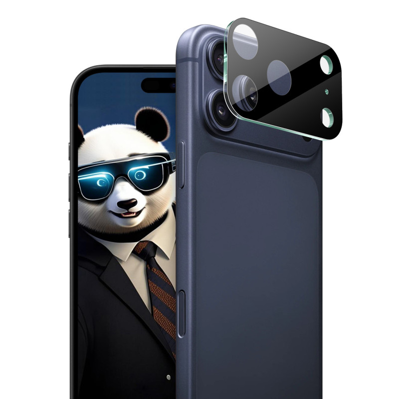 Schutzglas aus gehärtetem Glas für das iPhone 18 Pro Max (schwarze Ausführung)