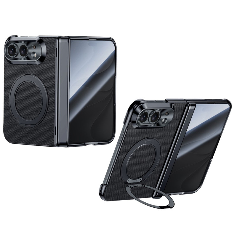 Magnetische iPhone-Hülle „Duo“ aus Stoff mit Halterung und Anti-Spionage-Glas