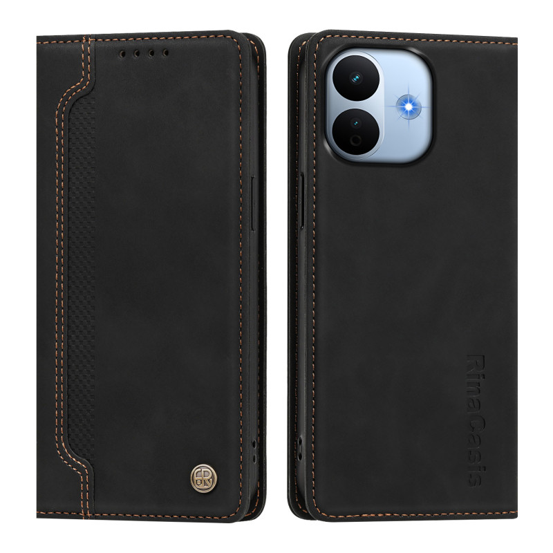 Flip Cover Xiaomi Redmi Note 17 Pro 5G Effet Cuir Rivet