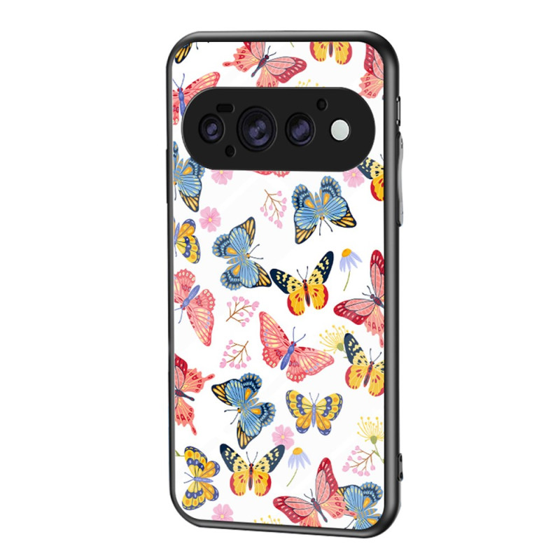 Google Pixel 11 Pro-Hülle aus gehärtetem Glas mit Schmetterlingsmotiv