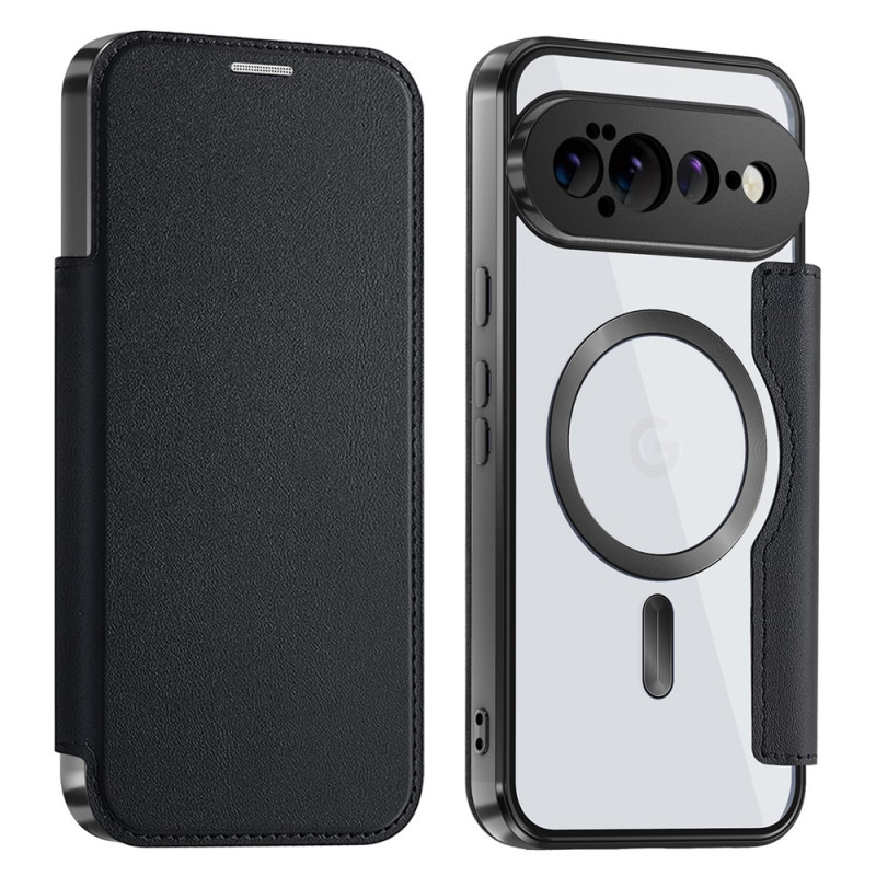 Google Pixel 11 Pro XL Flip-Cover mit Magnetverschluss aus Kunstleder