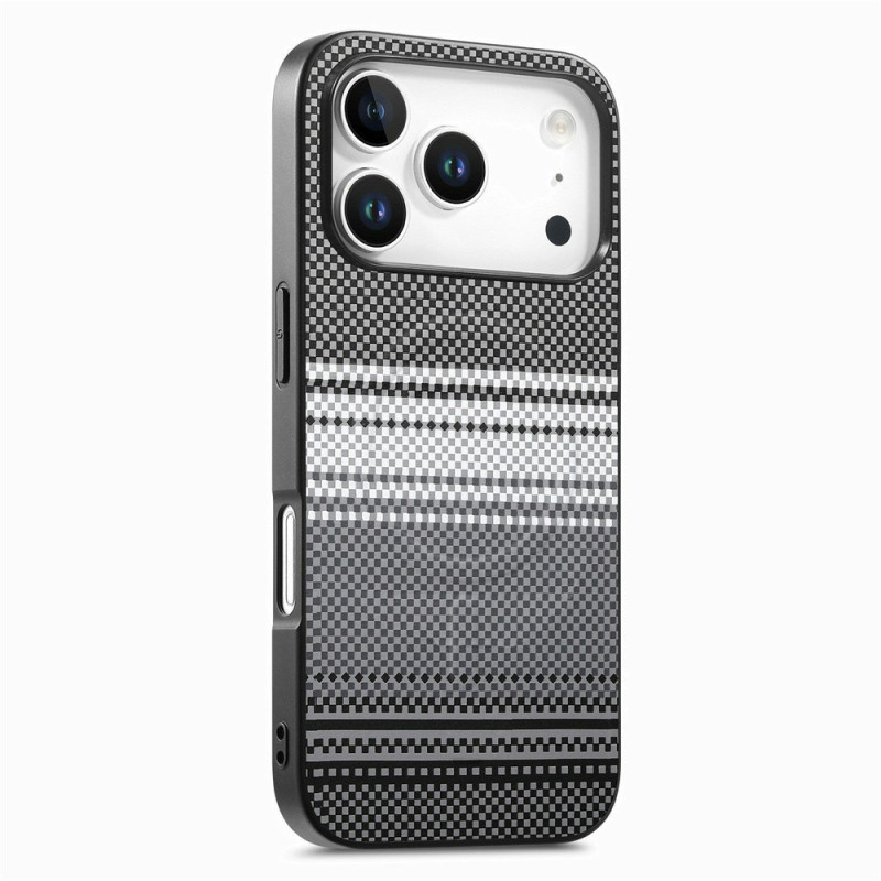 Magnetische iPhone 18 Pro / 17 Pro-Hülle mit Farbverlauf und Carbon-Optik