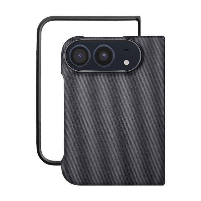 Magnetische iPhone-Hülle „Duo“ im Web-Look mit integriertem Panzerglas