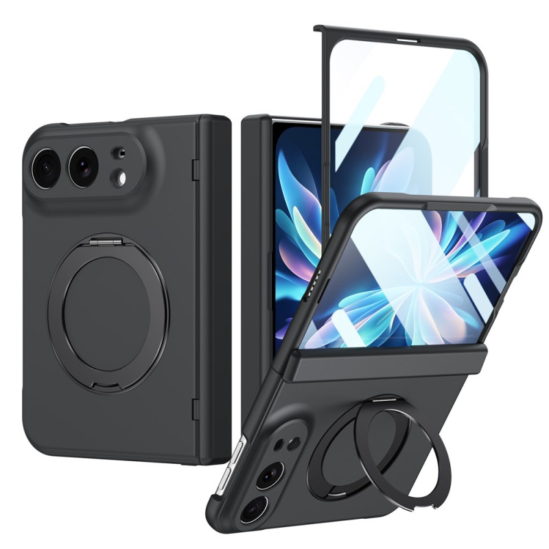 Magnetische iPhone-Hülle „Duo“ N52 mit drehbarer Halterung und Glas