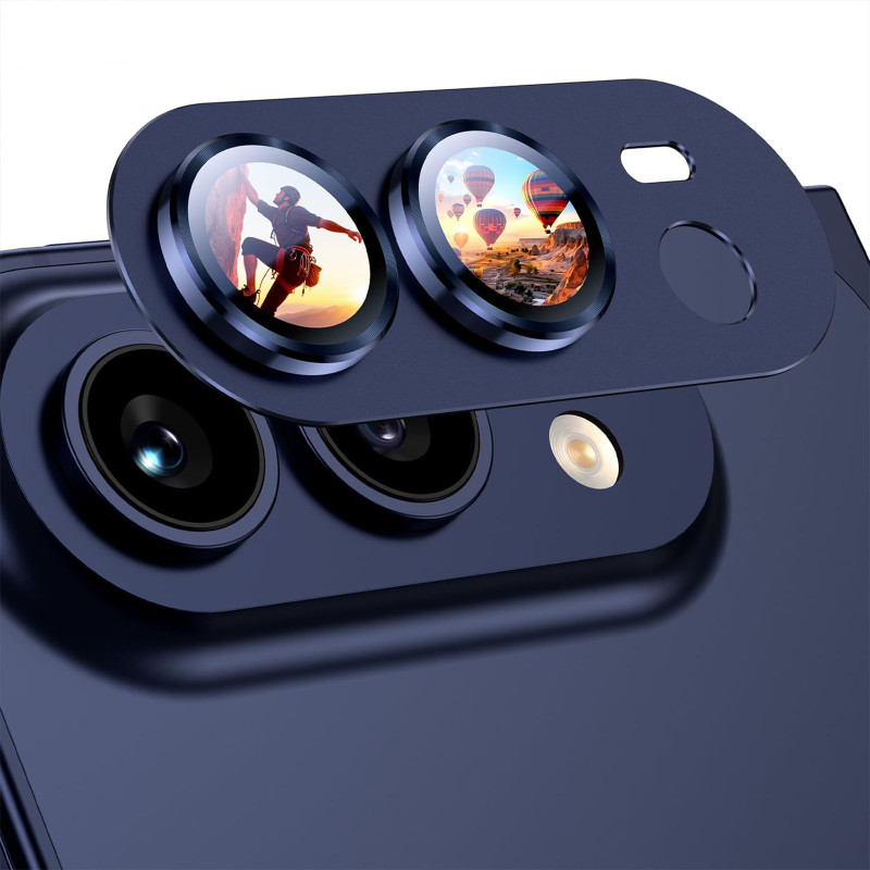 Schutzglas aus gehärtetem Glas und Aluminium für das iPhone Duo