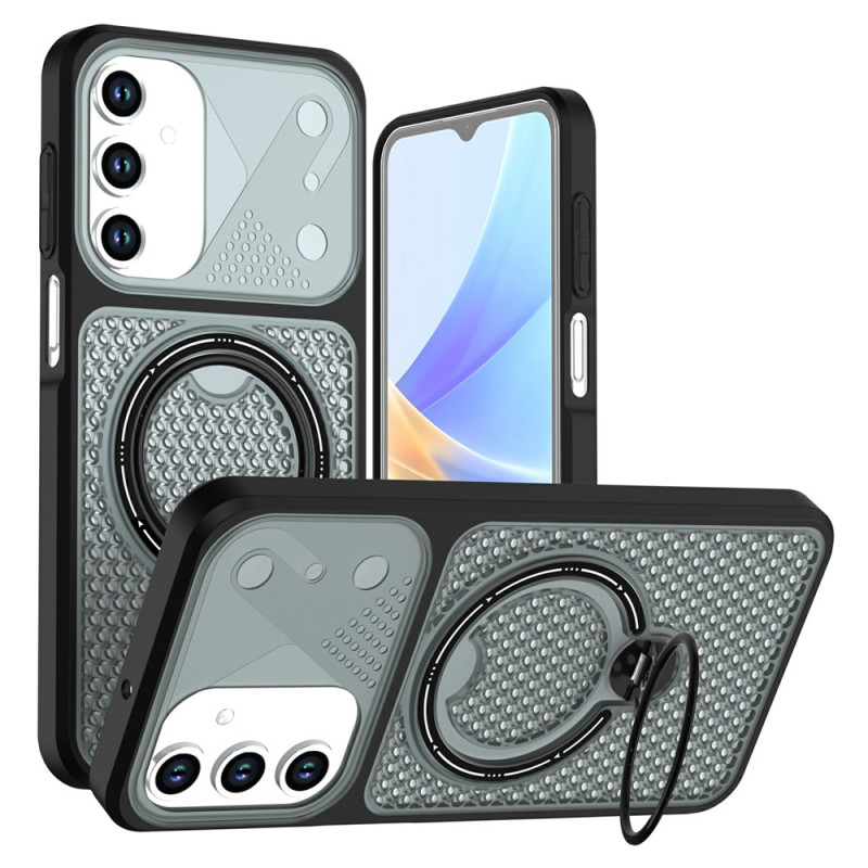 Samsung Galaxy A18 4G / A17 4G / 5G-Hülle in Wabenoptik mit drehbarem Haltering
