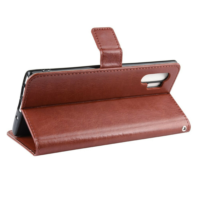 Hülle Samsung Galaxy Note 10 Plus Kunstleder Flashy