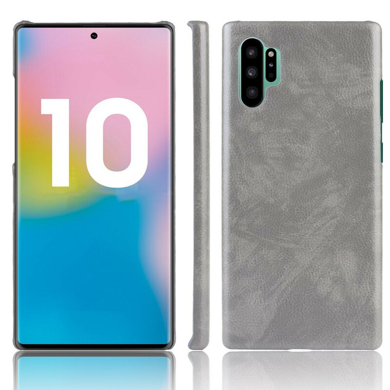 Samsung Galaxy Note 10 Plus Cover Lederoptik Litchi Klassisch