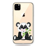 Transparentes iPhone 11 Max Cover Trauriger Panda