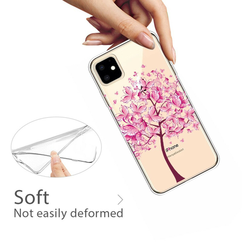 iPhone Cover 11 Top Baum Rosa