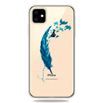 iPhone 11 Cover Schöne Feder Bleue