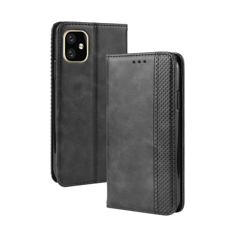 Flip Cover iPhone 11 Vintage Styled Leather Effect