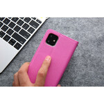 Flip Cover iPhone 11 Lederoptik Seidenstruktur