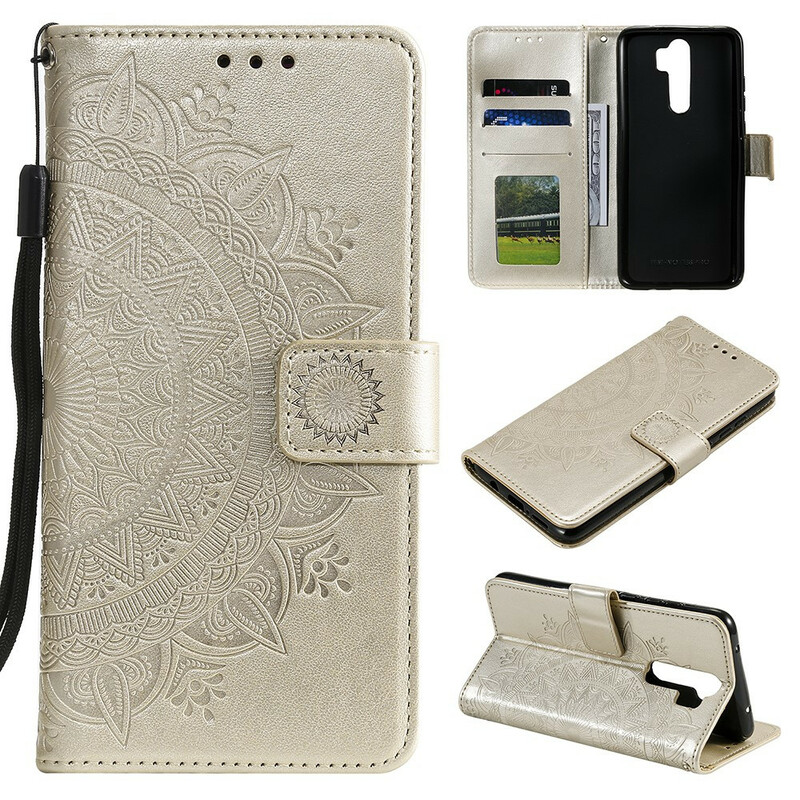 Xiaomi Redmi Note 8 Pro Mandala Sonne Tasche