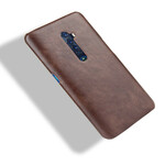 Oppo Reno 2 Cover mit Lederoptik Litschi