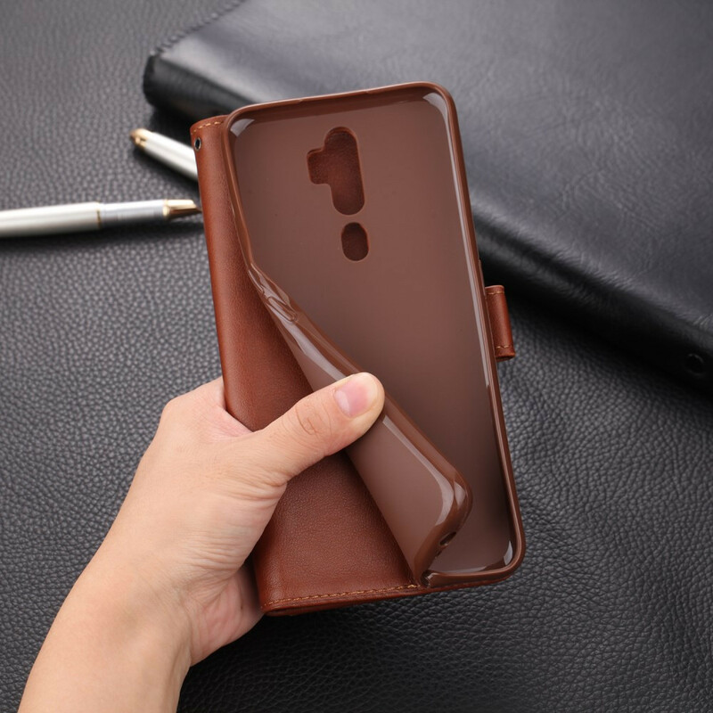 Hülle Oppo A9 2020 AZNS Lederoptik Hülle Oppo A9 2020 AZNS Lederoptik
