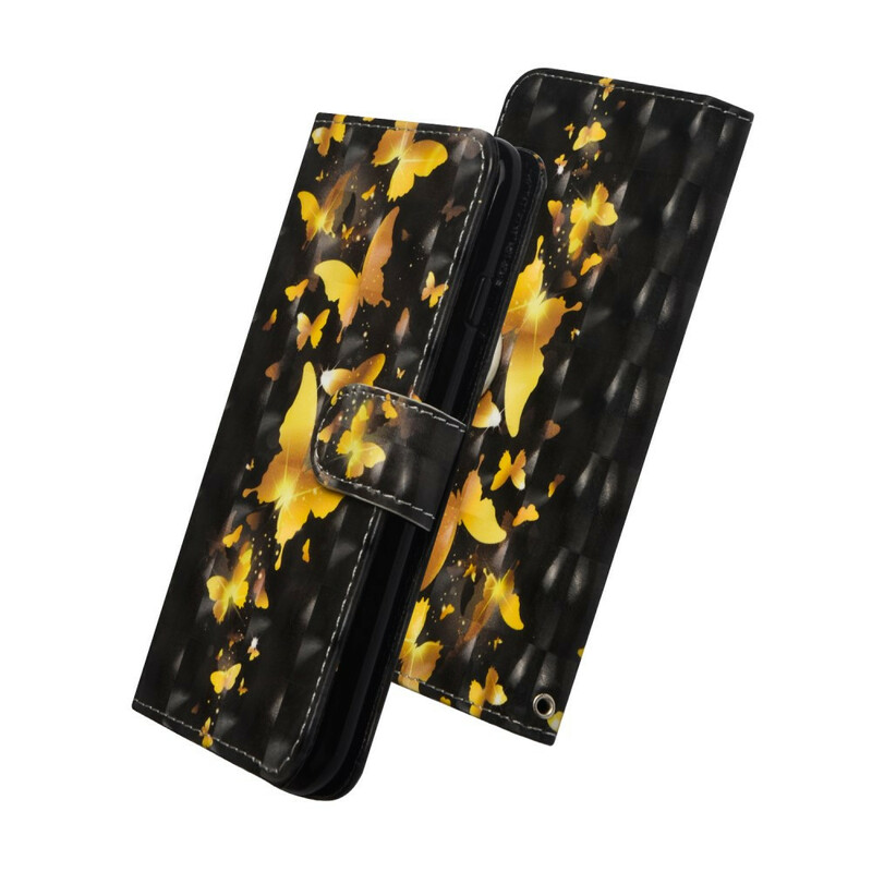 Xiaomi Redmi Note 8T Hülle Gelbe Schmetterlinge