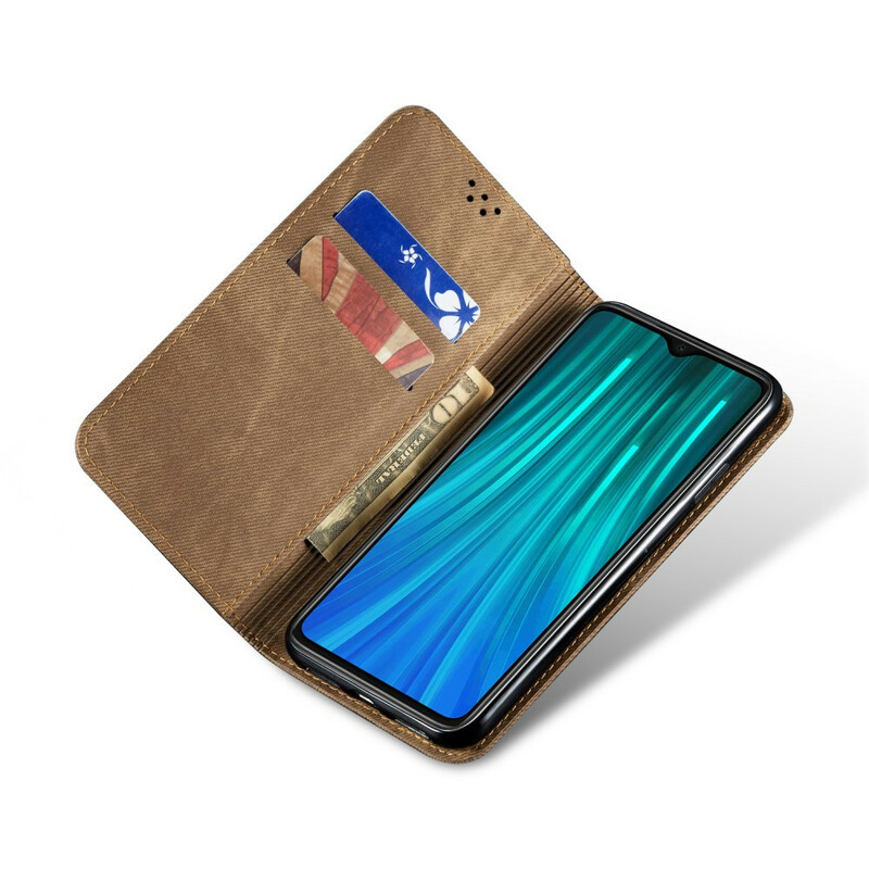 Flip Cover Xiaomi Redmi Note 8T Stoff Jeans