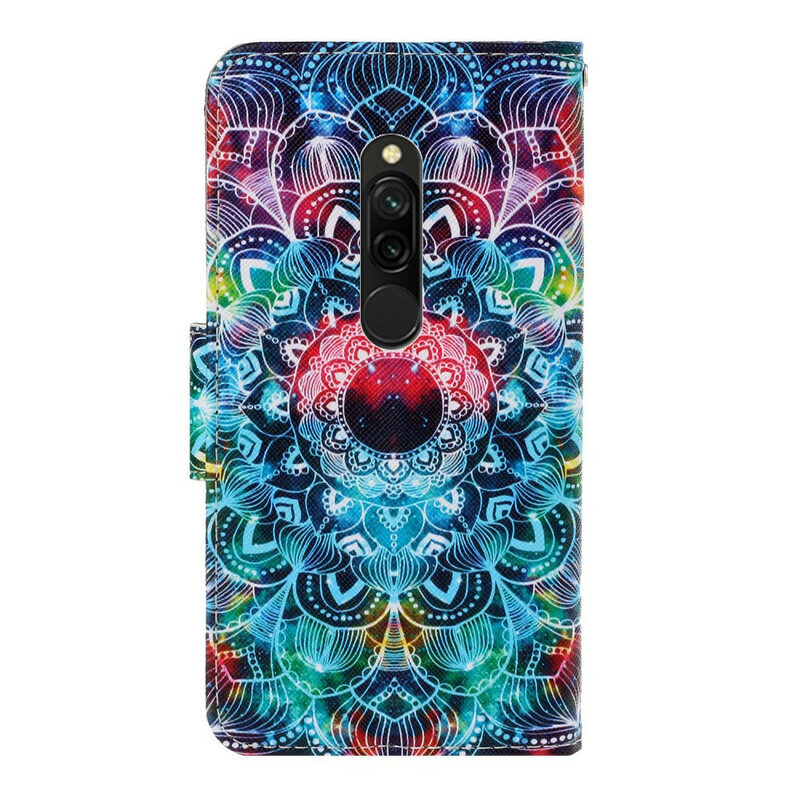 Xiaomi Redmi 8 Flashy Mandala Riemchen Tasche