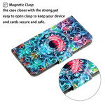 Xiaomi Redmi 8 Flashy Mandala Riemchen Tasche