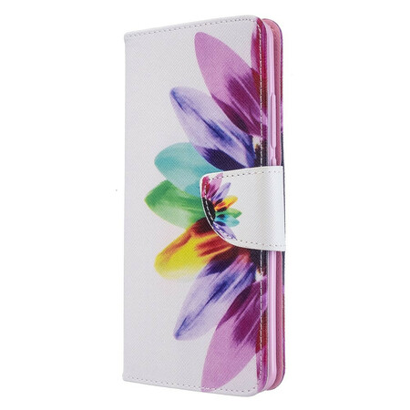 Xiaomi Mi Note 10 Hülle Aquarell Blume