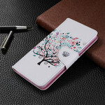 Xiaomi Mi Note 10 Flowered Tree Tasche