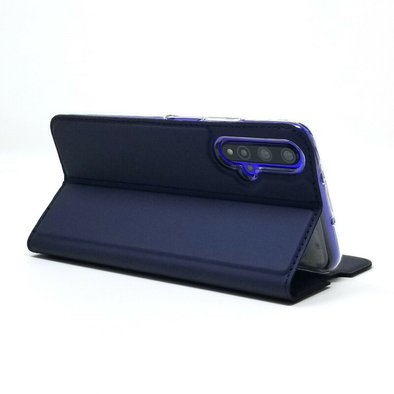 Flip Cover Honor 20 / Huawei Nova 5T Style Leder Integrierte Verschluss