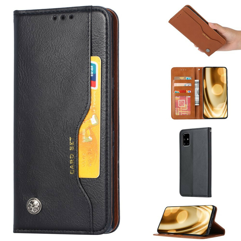Flip Cover Samsung Galaxy A51 Kunstleder Kartenhalter