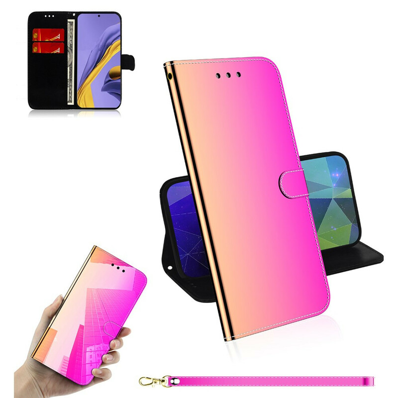 Hülle Samsung Galaxy A51 Kunstleder Cover Mirror