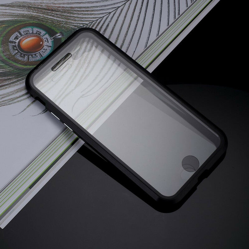 iPhone 8 / 7 Hülle mit Metall- und Glaskanten