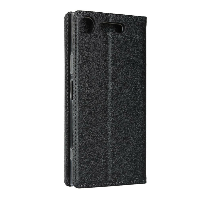 Flip Cover Sony Xperia XZ1 Style Weiches Leder mit Lanyard