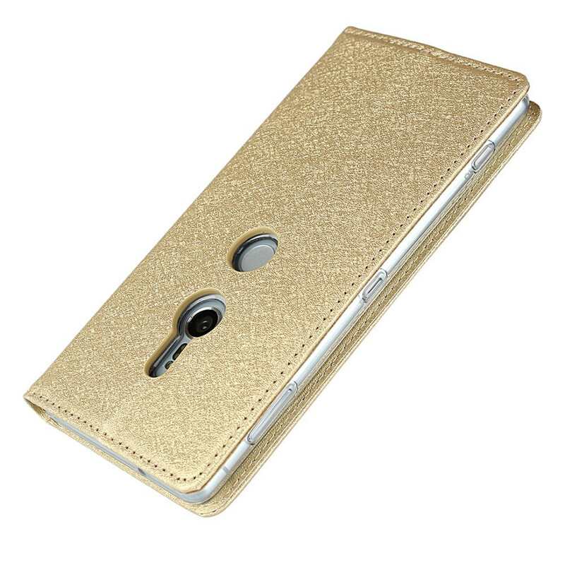 Flip Cover Sony Xperia XZ2 Style Weiches Leder mit Riemen Flip Cover Sony Xperia XZ2 Style Weiches Leder mit Riemen