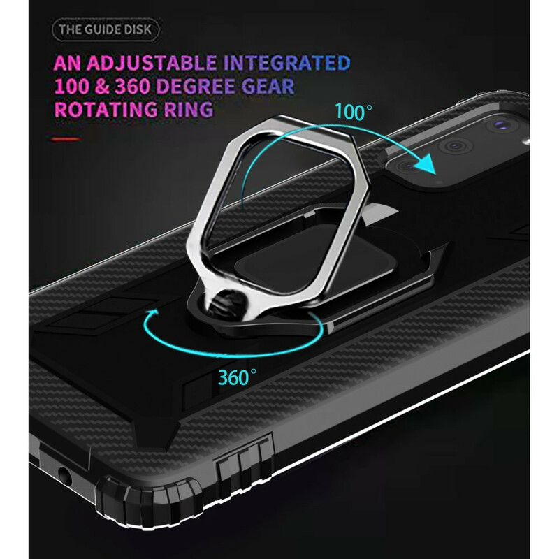 Samsung Galaxy S20 Ring und Kohlefaser Cover