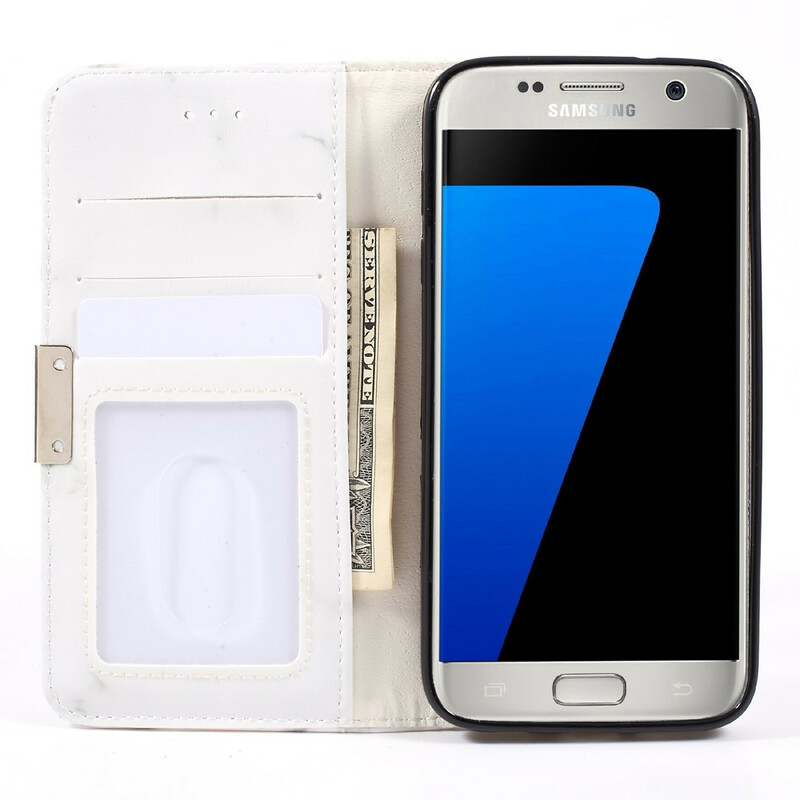 Flip Cover Samsung Galaxy S7 Marmor