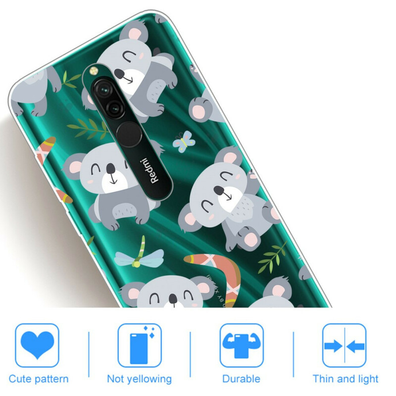 Xiaomi Redmi 8 Cover Niedliche Koalas