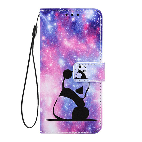Xiaomi Redmi 7A Tasche Panda-Träume mit Riemchen