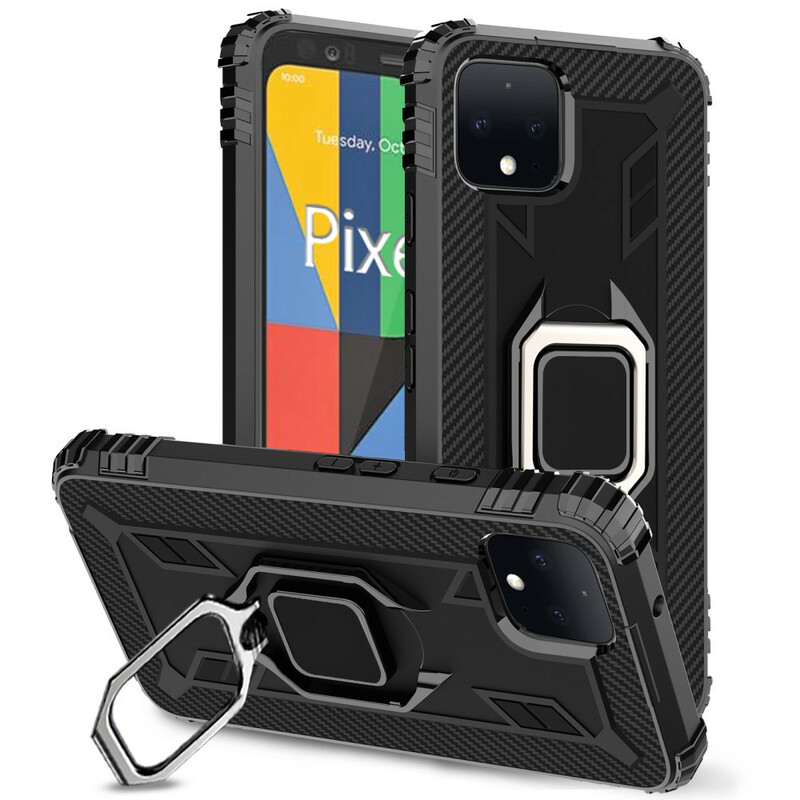 Google Pixel 4 Ring und Kohlefaser Cover Google Pixel 4 Ring und Kohlefaser Cover